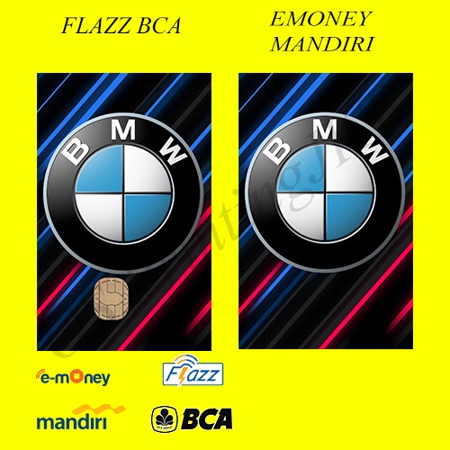 CUSTOM KARTU FLAZZ BCA GENERASI 2 ATAU EMONEY/SALDO 0 - BMW EDITION