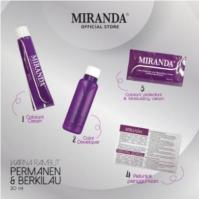 * NCC * Miranda Semir Rambut Hair Color - 3D Color Effect - Permanent Long Lasting &amp; Shine