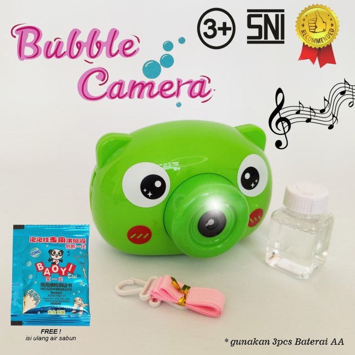 Promo  terbaru!!! Buble Camera Mainan Anak Bonus Cairan Gelembung Ada Lampu Dan MusikBuble Camera Mainan Anak Bonus Cairan Gelembung Ada Lampu Dan Musik