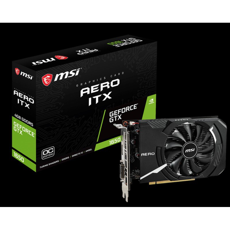 VGA MSI GTX1650 Aero ITX OC 4GB
