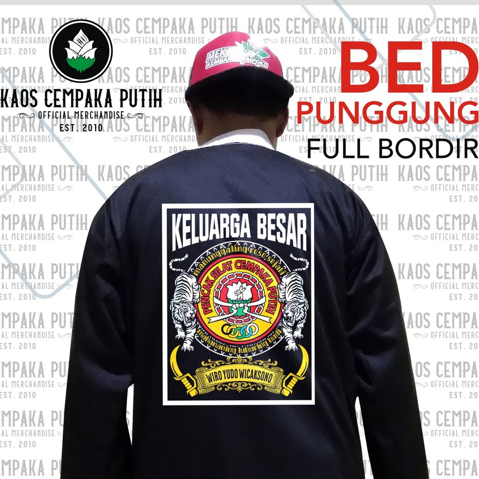 BED PUNGGUNG PSCP BORDIR 01 - BED CEMPAKA PUTIH - MACAN PUTIH