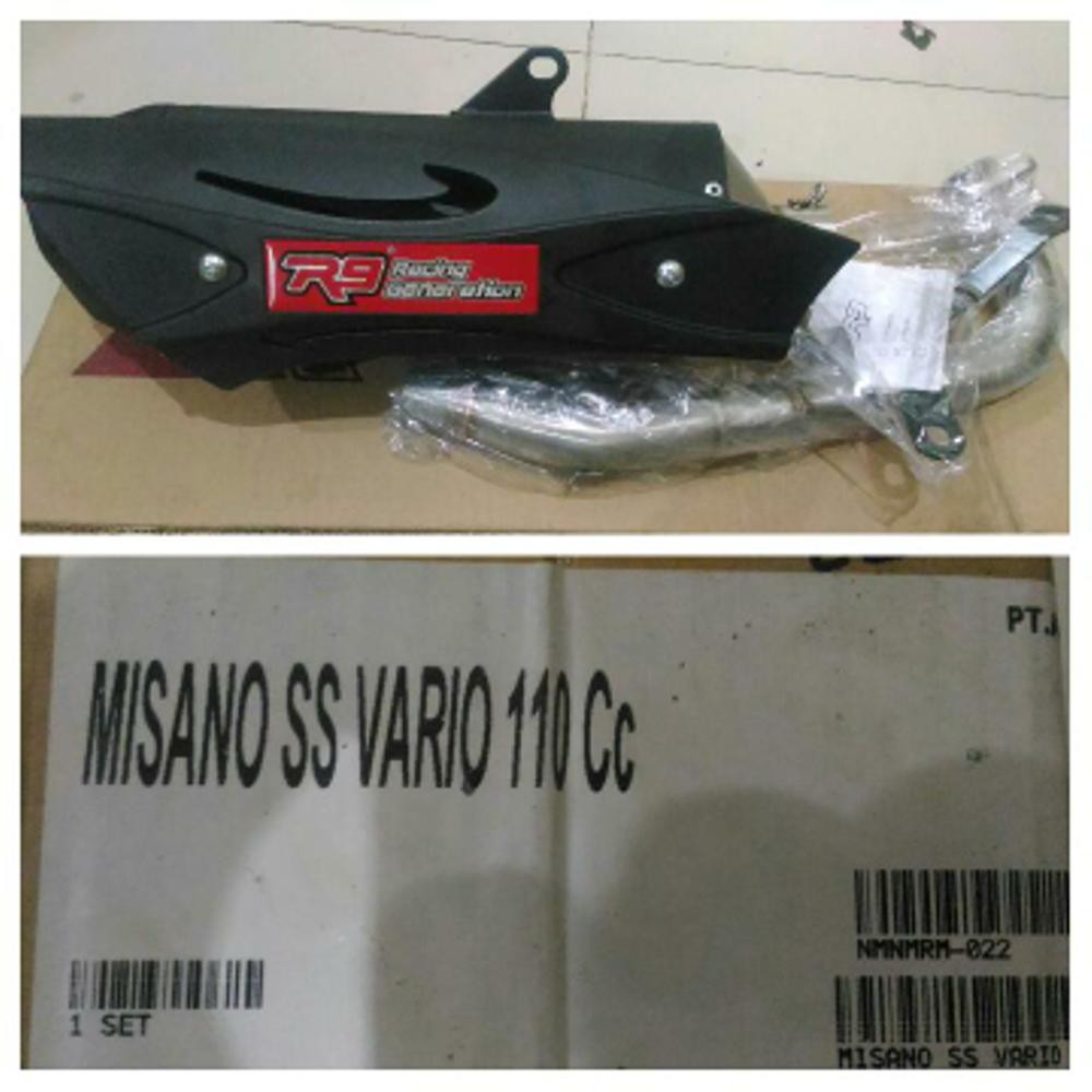 Unik knalpot R9 misano vario 150, vario 125,vario 110 Limited