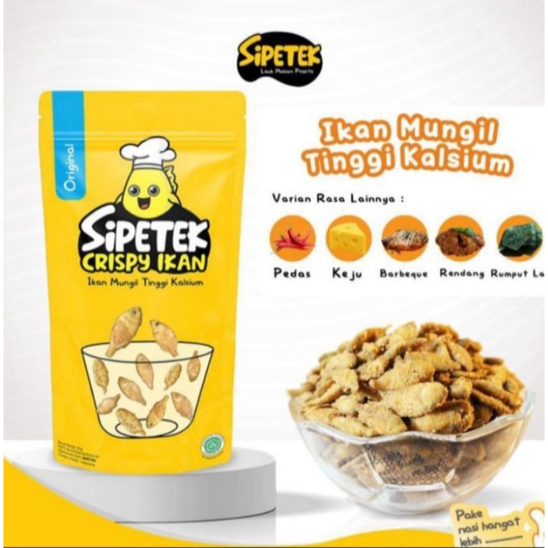 

Sipetek Crispy Ikan Tanpa Pengawet dan MSG / Original