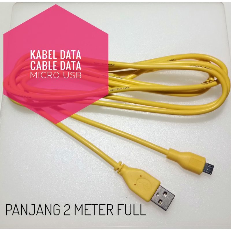 Jual Kabel Data Cable Data Micro Usb Meter Indonesia Shopee Indonesia