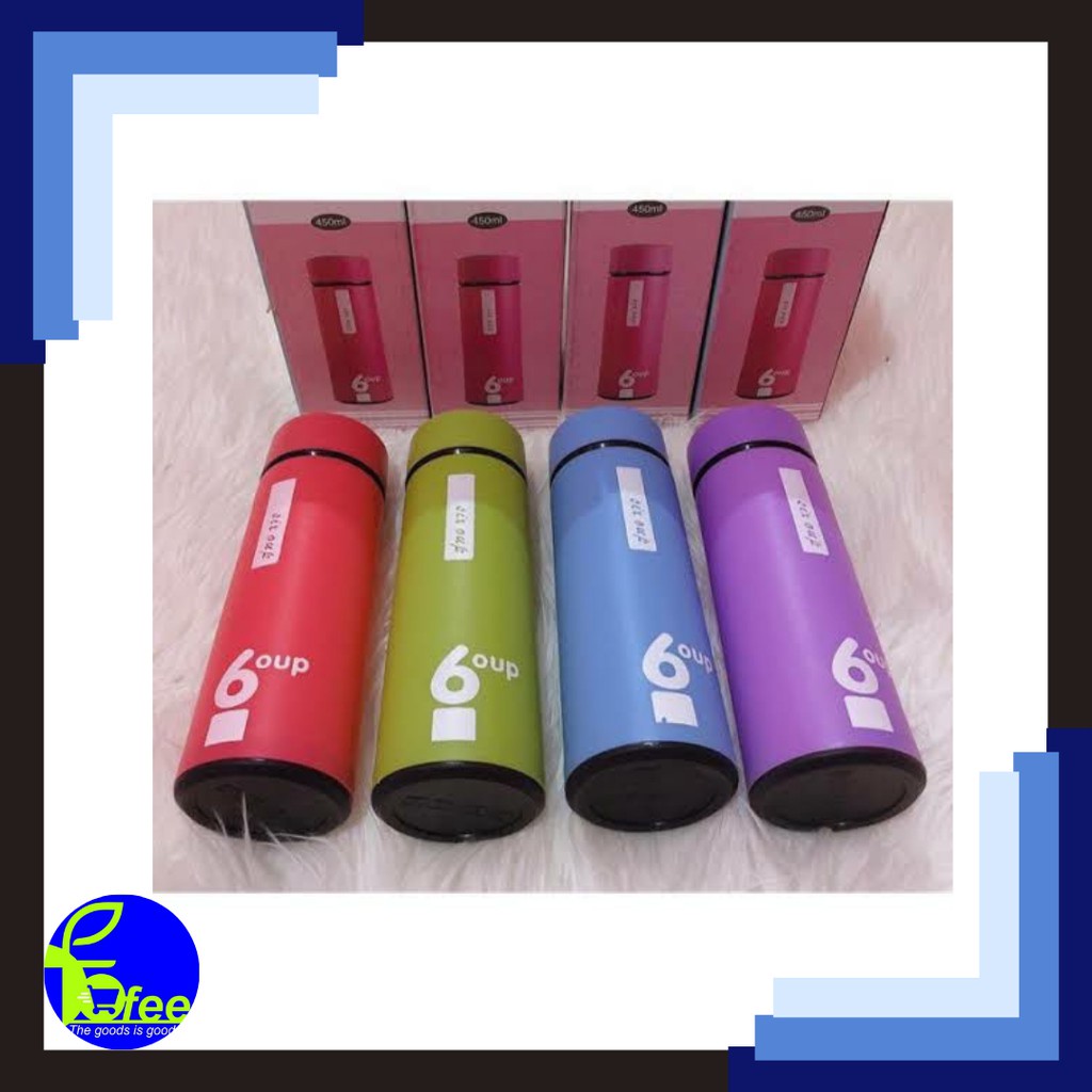 [IMPORT] -  Oup Botol Air Minum Thermos Kaca 6 450ml Botol Minum