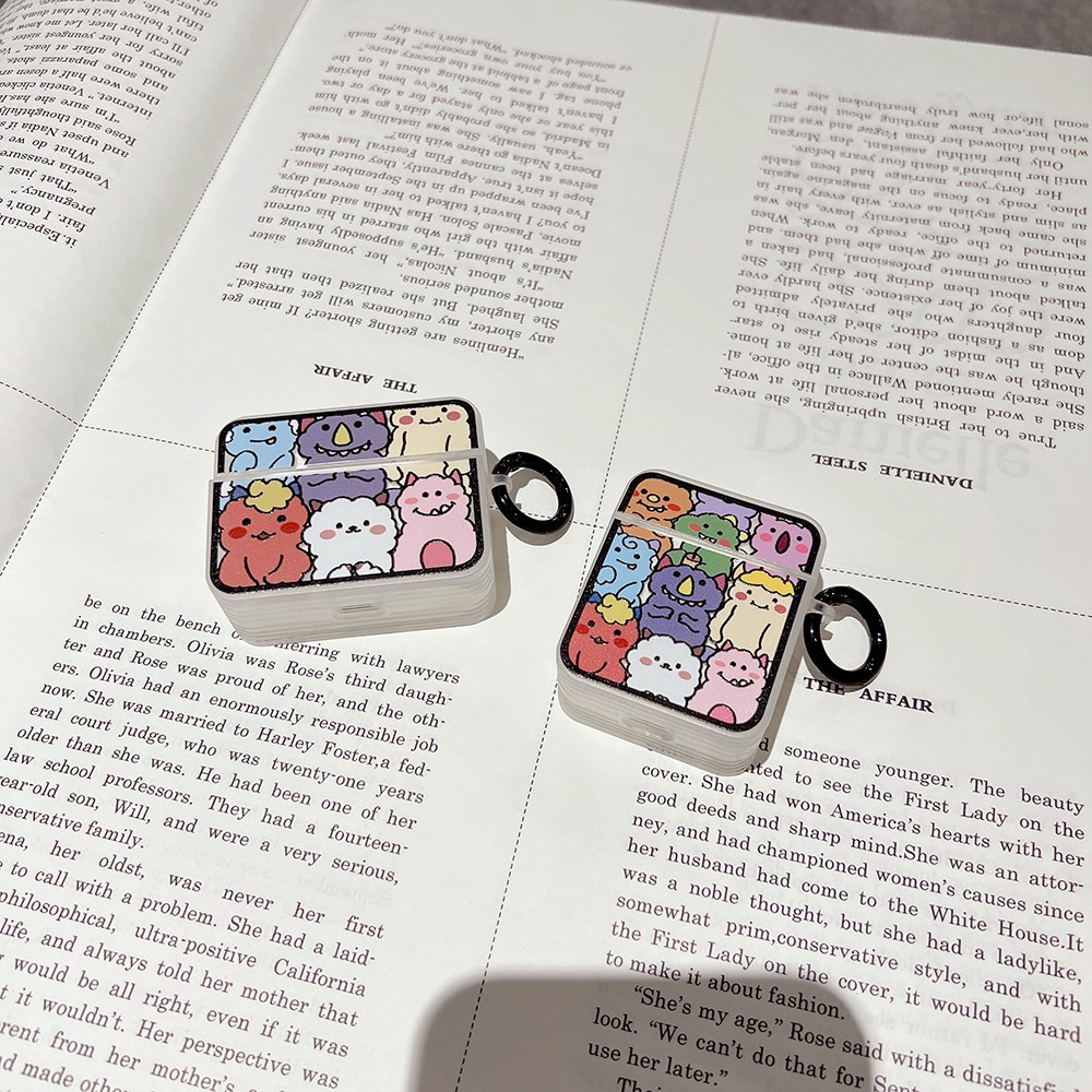 Casing Soft CASE Silikon Motif Monster Kartun Untuk airpods 3 / 2 / 1 / Pro