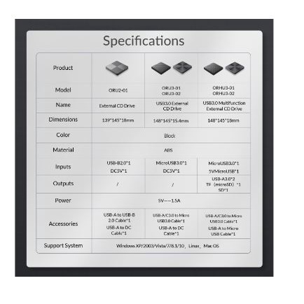 External dvd cd room orico usb3.0 read burning with usb 3.0 hub card reader micro SD tf orhu3-02