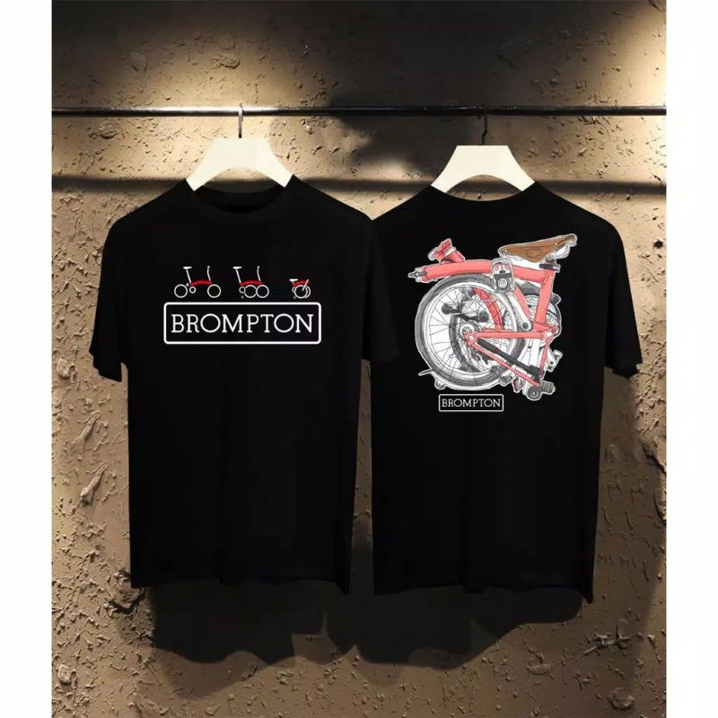 fourfashion Kaos Pria Kaos Disto BROOMPTON LIPAT DB Black FN239