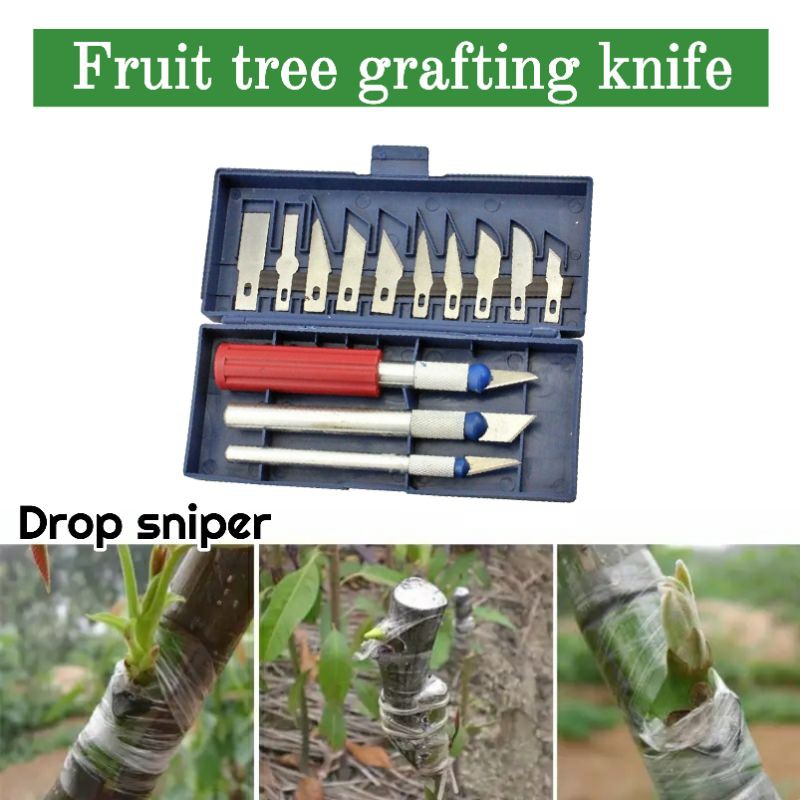 Grafting Knife Set 16pcs Pisau Okulasi Sambung Pucuk Tanaman