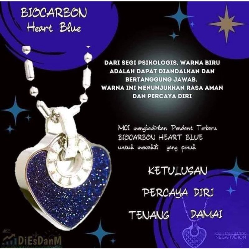 KALUNG KESEHATAN MCI MGI/DISTRIBUTOR MCI/BIOCARBON HEART BLUE MCI/OFFICIAL MCI/LSW BIOCARBON BLUE