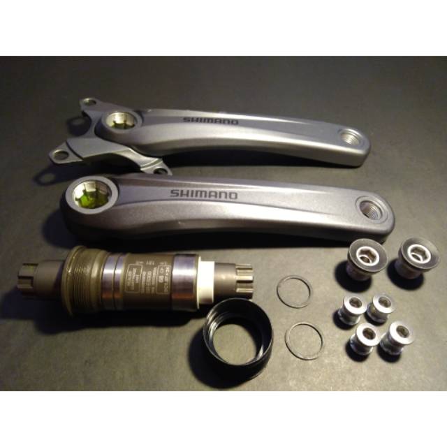 Crank Arm Shimano Alivio M4000 BCD 96 170mm Completed with Bottom Bracket Octalink Shimano