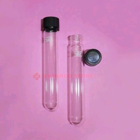 Tabung Reaksi IWAKI Tutup Ulir Dia. 20 x 150 mm | Test Tube Pyrex