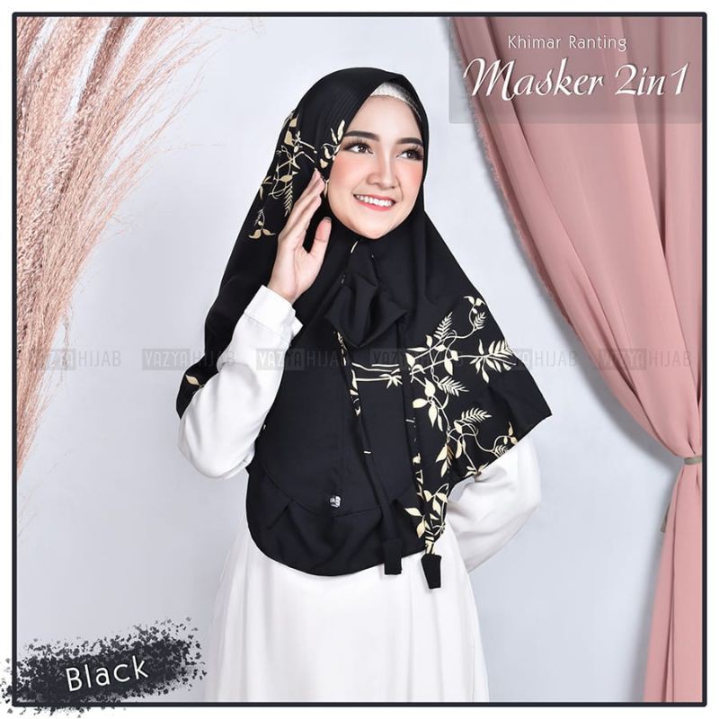 Khimar Ranting Masker 2in1
