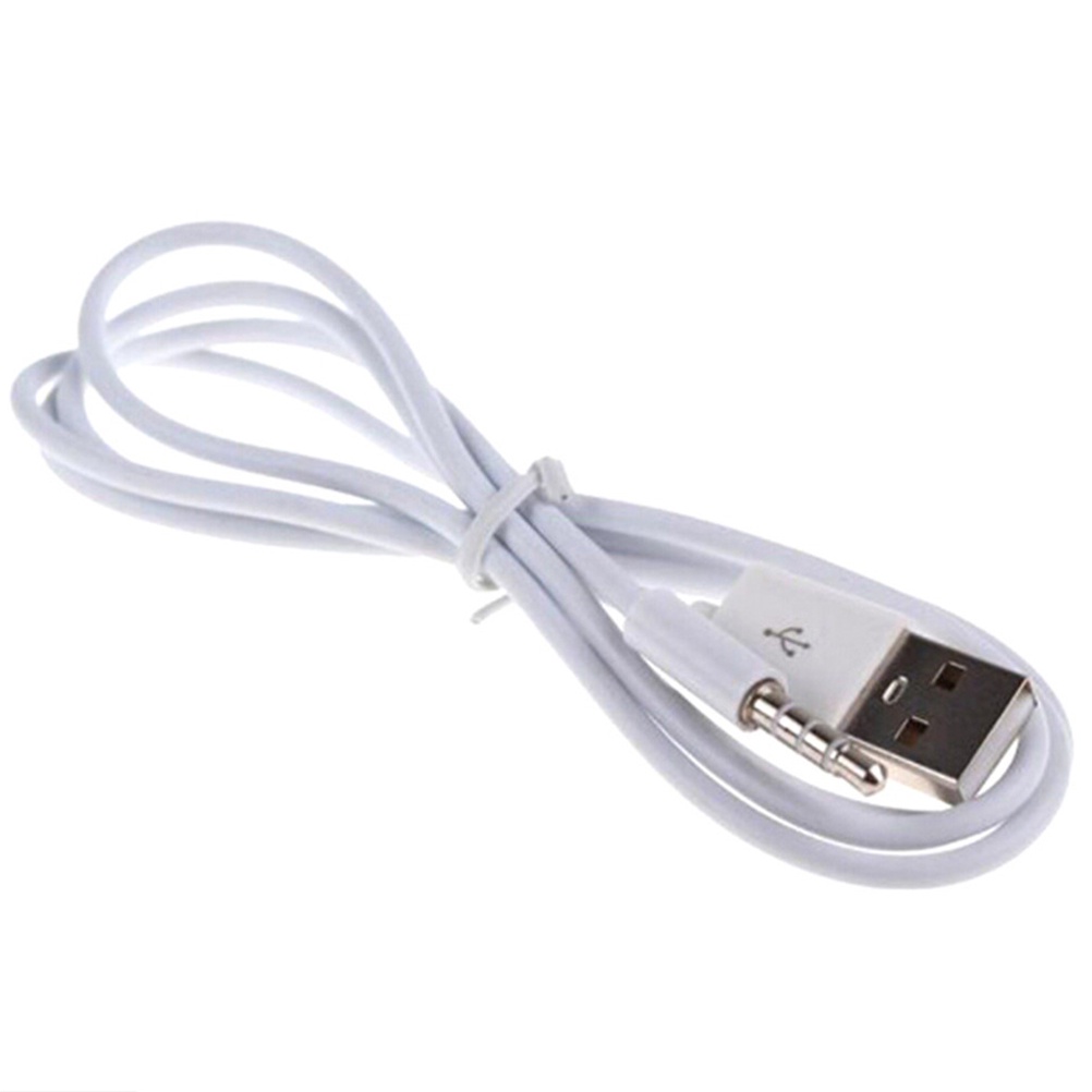 &lt; E2id &amp; &gt; Kabel AUX Audio 3.5mm Ke USB 2.0 Male Panjang 3.3FT Untuk MP3 Player