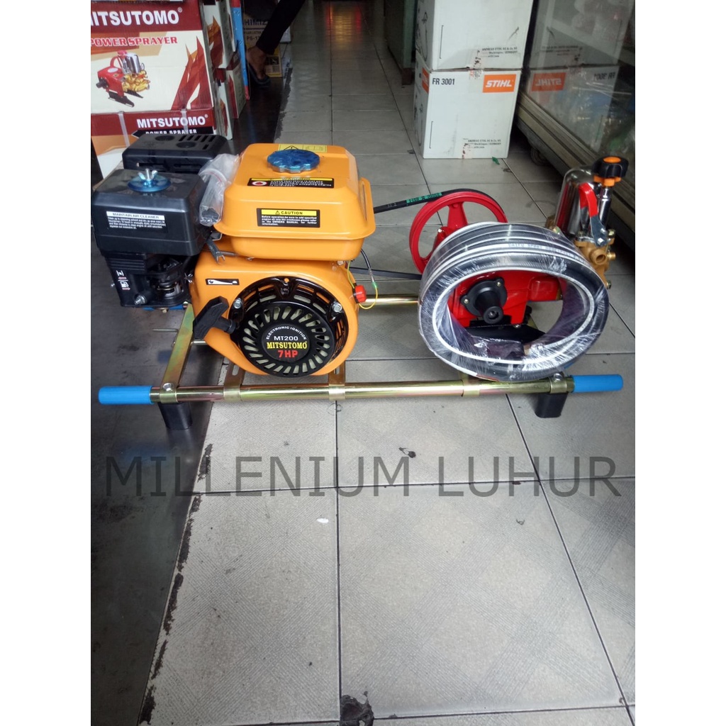 Rakitan doorsmeer/ Mesin steam jet pencuci mobil/ Mesin semprot jeruk Engine Mitsutomo GX200 + Mitsu