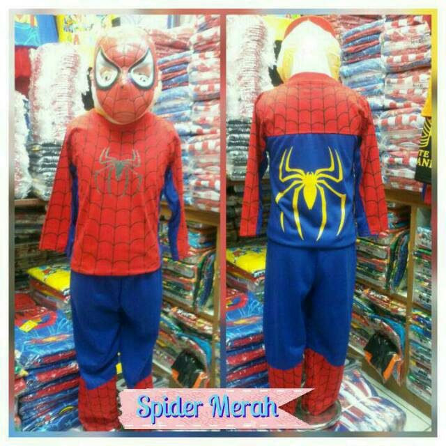 Baju Anak Spiderman (Baju Kostum) Baju Anak Laki-laki