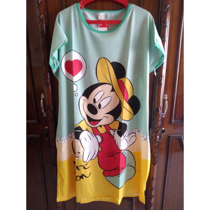 daster tidur mickey mouse/baju tidur/dress