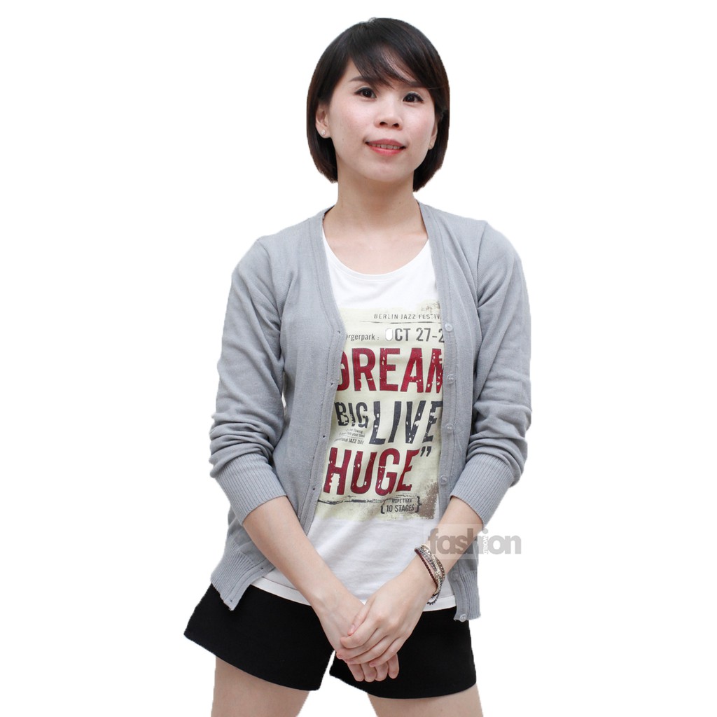 Cardigan Basic - Baju Rajut Cardy Outer Premium -  Rajut Wanita TERLARIS