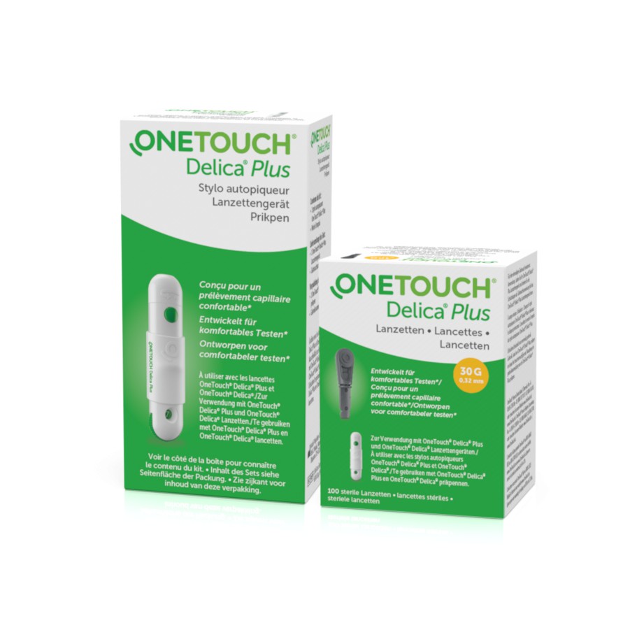 Lancets Onetouch Delica Plus isi 25 lancets/100 Lancets 30G