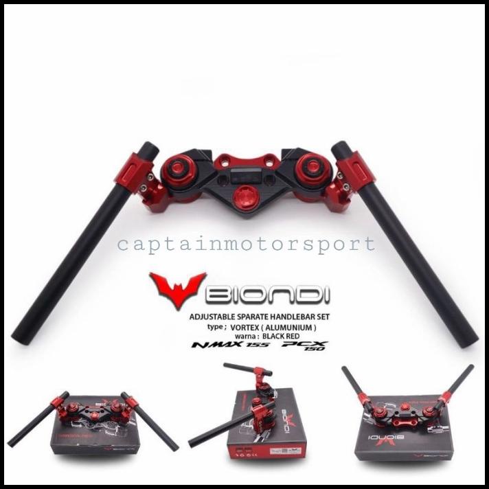 Stang Jepit Import Nmax 155 & Pcx 150 Type Vortex Full Cnc - Biondi