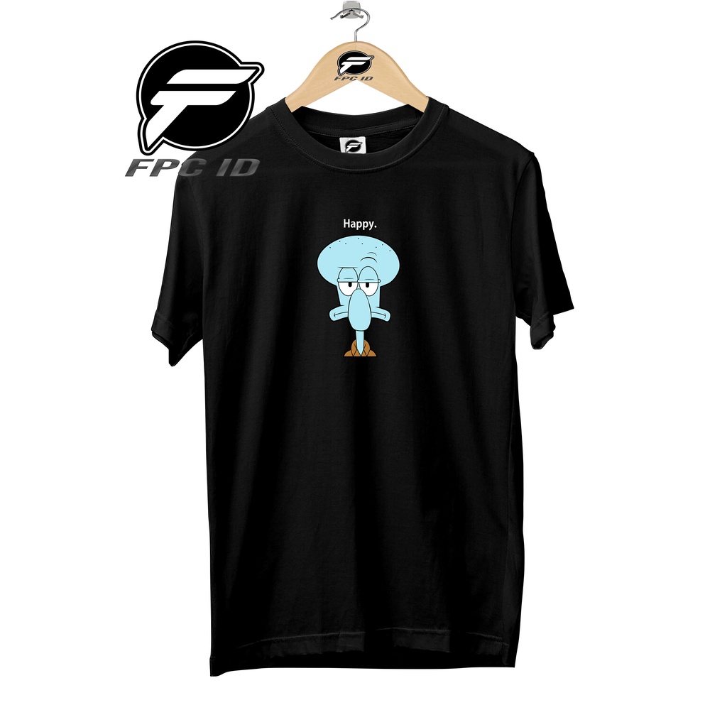 Kaos Anime SQUIRDWARD - Kaos Original Cotton Combed 30s - Kaos Cewek Cowok - Baju T shirt - 0020