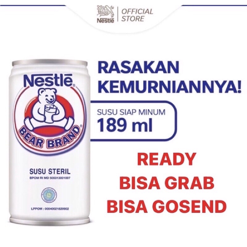 

SUSU BEAR BRAND Susu Beruang Kaleng Steril 189ml