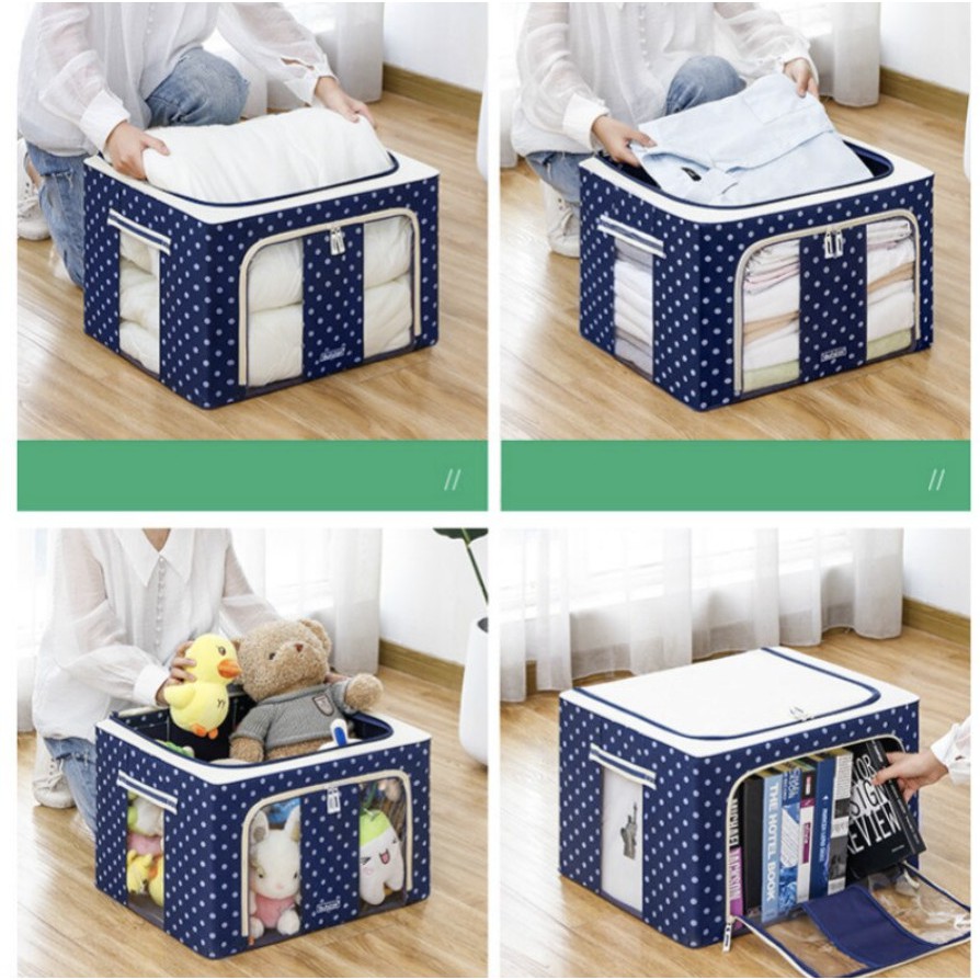 Promo!! STORAGE BOX 66 liter Multifungsi / Tempat Penyimpanan Pakaian Handuk