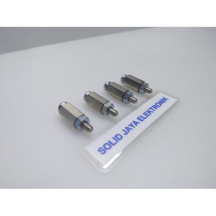 SPACER SPITSER BAUT PCB DUDUKAN PCB 1 CM BAUT SPITSER BAUT DUDUKAN PCB KAKI PCB PIN PCB BAUT SPACER
