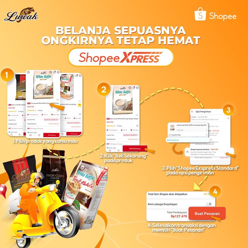 

[KODE BARANG 17H] Kopi Luwak Gula Renceng 20x25gr