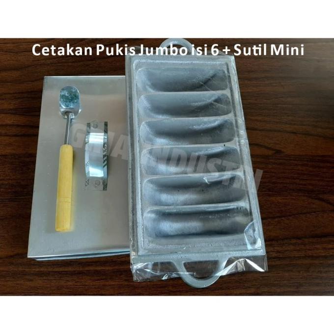 Promo Cetakan Kue Pukis Jumbo isi 6 + Sutil Mini