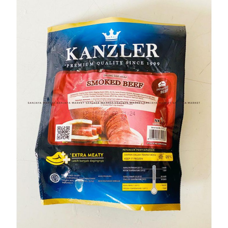 Kanzler Smoked Beef Daging Asap 250gr Enak Promo Ready Murah