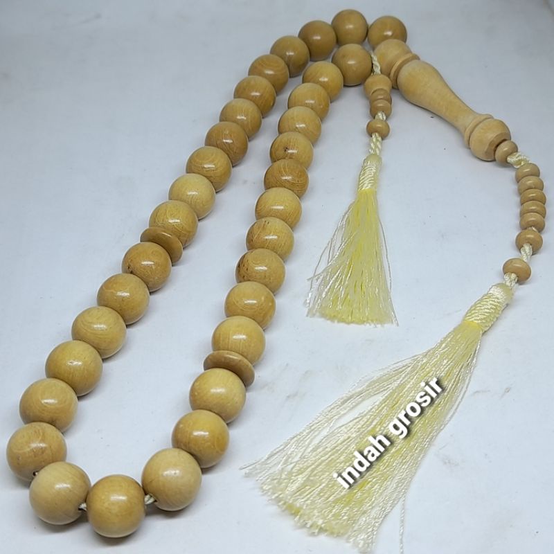 TASBIH KAYU KEMUNING MAS 12MM 33BUTIR