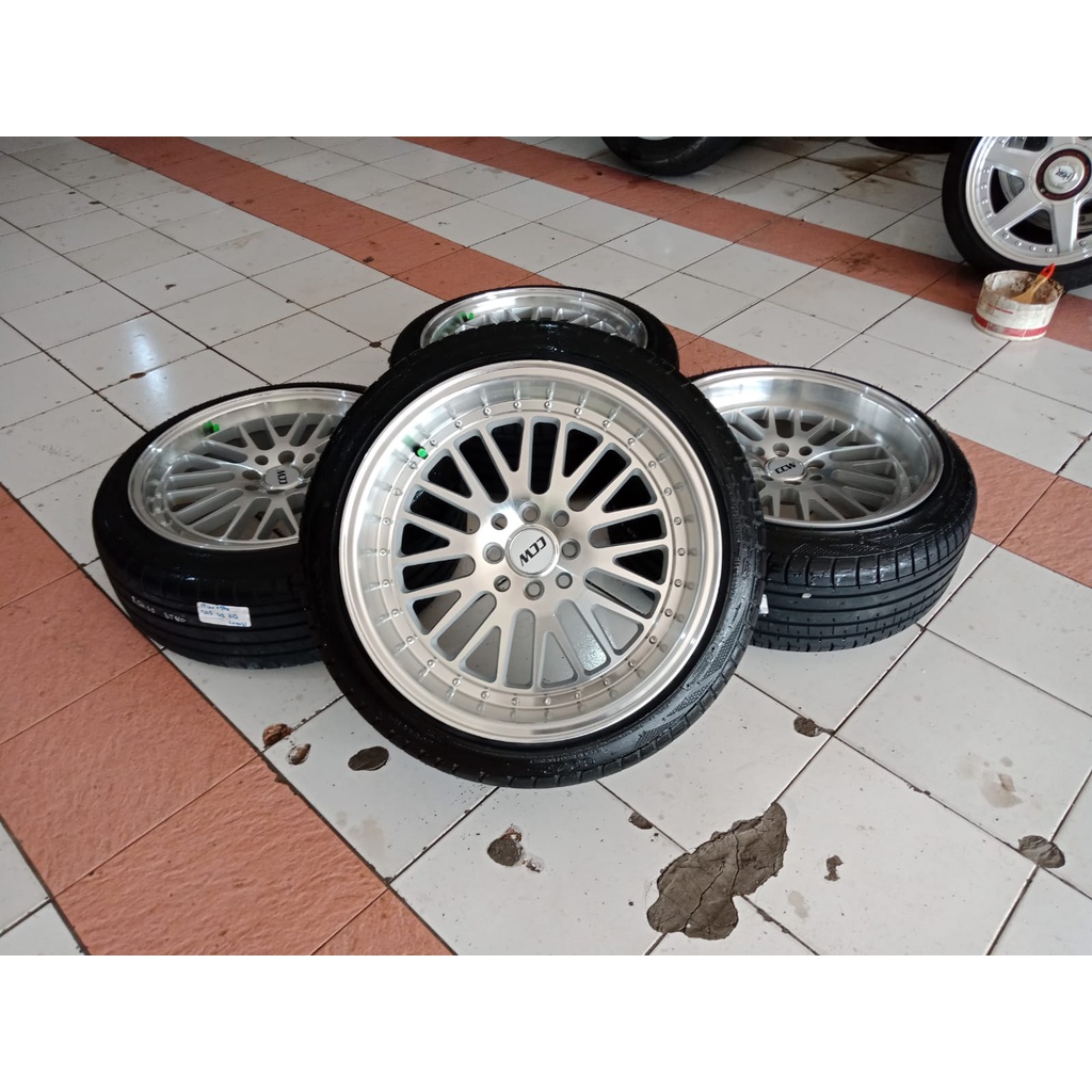 Velg Mobil Seken Racng CCW Celong Ring 17 Lebar 7,5/8,5 Et 30/40 Pcd 4x100/114 Plus Ban 205/45 R17