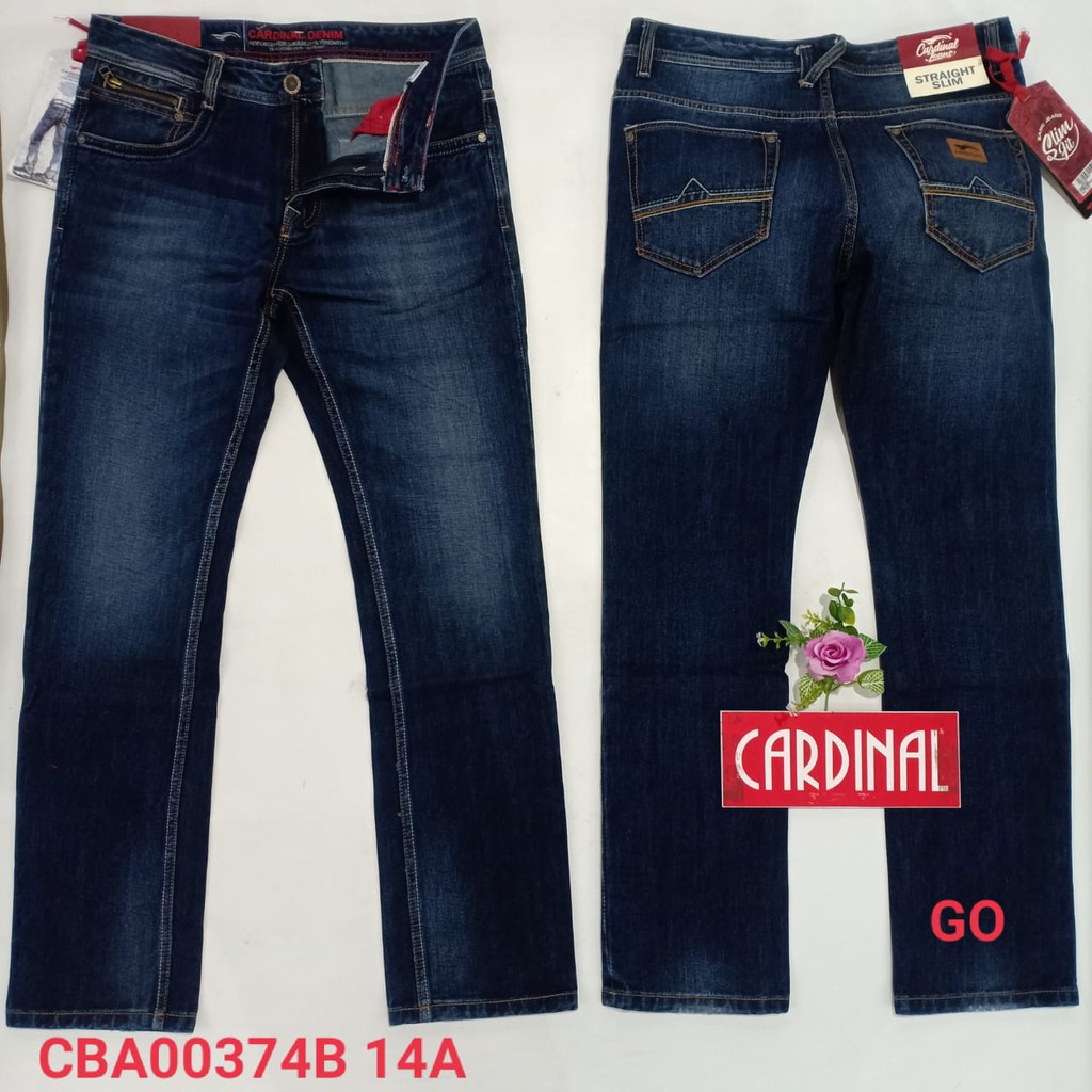 gof 34 CARDINAL CBCBA Celana Panjang Jeans Reguler Fit Slim Fit Straight Slim Bawahan Laki Dewasa