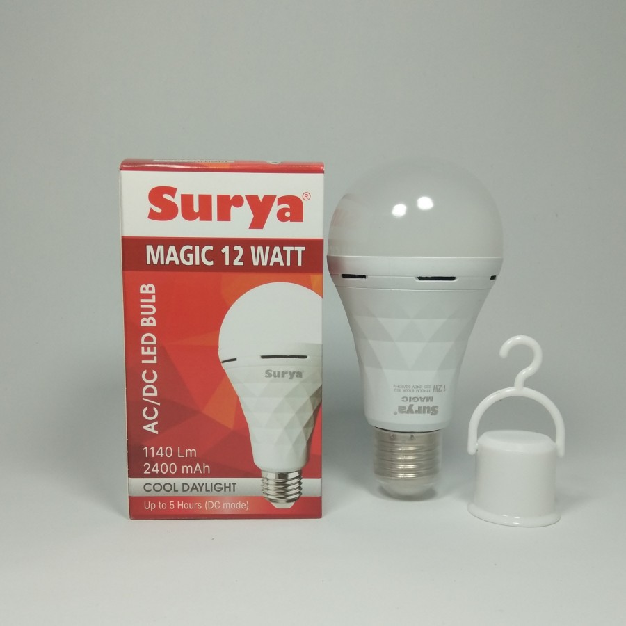 Lampu Emergency LED SURYA MAGIC Emergency Rechargeable AC/DC