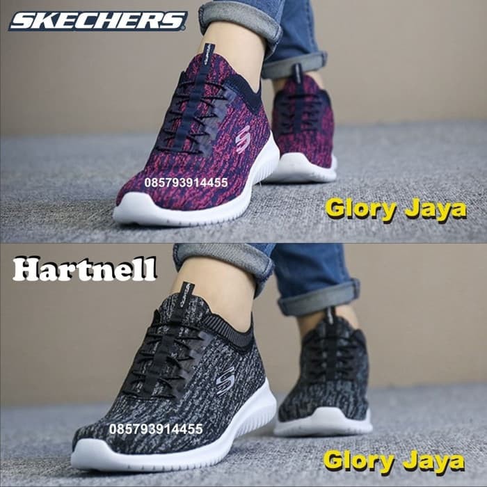 Sepatu Skechers / Skechers Woman / Skechers Original / Sepatu Wanita - Hitam- 36