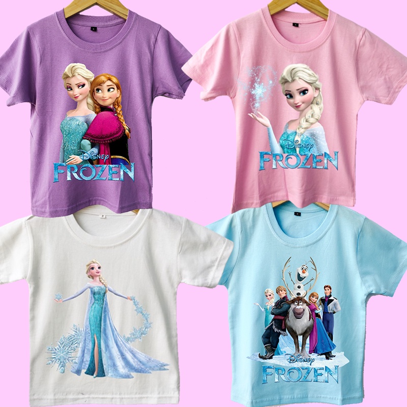 Baju Kaos anak perempuan Princess kartun 4.0