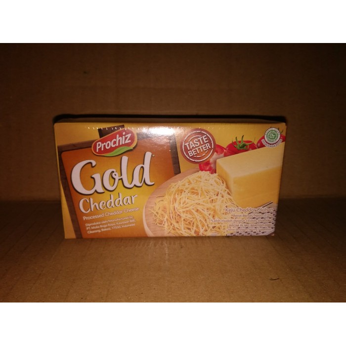 Keju Prochiz Cheddar Gold Taste Better Kemasan 170 gram