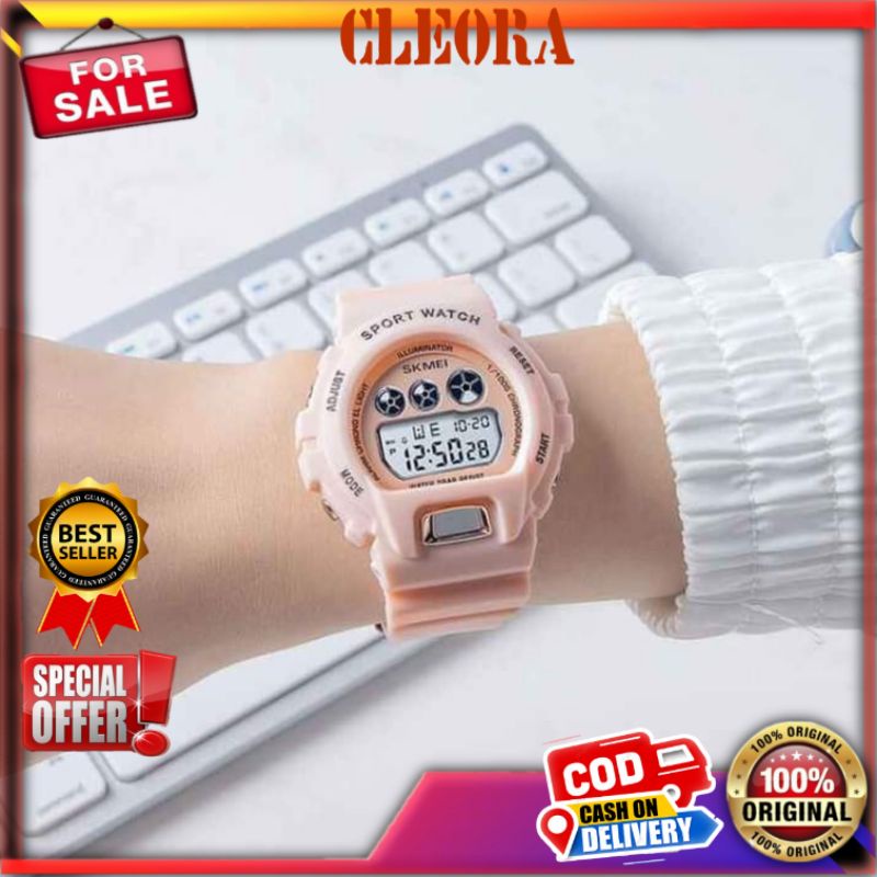 Jam Tangan Pria Wanita SKMEI ABS Display Digital Original Premium Masa Kini Tahan Anti Air Jm Ori An