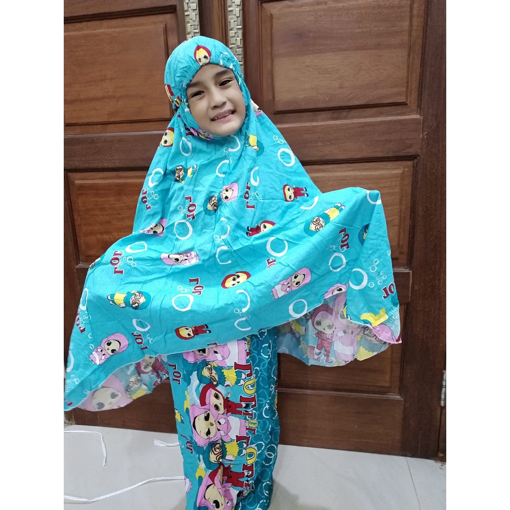 MUKENA ANAK KARAKTER ALESYA BAHAN RAYON PRINT