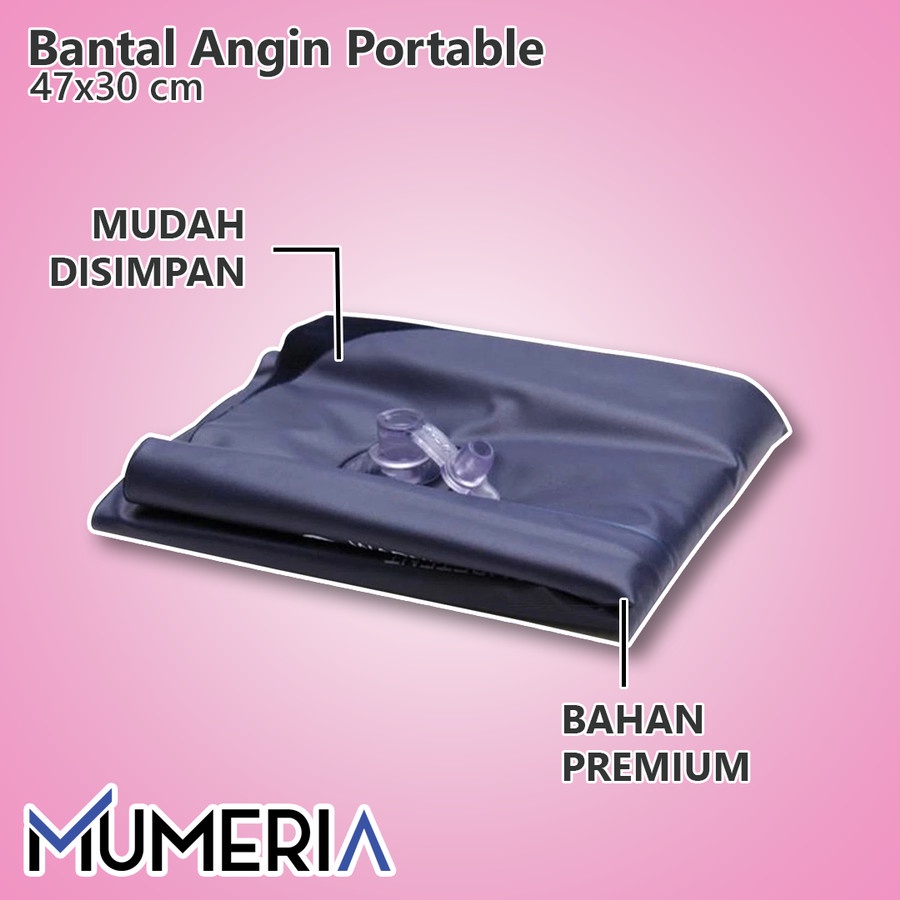 TaffSPORT - Bantal Angin Besar - Bantal Tiup Portable untuk Travel ~ Inflatable Pillow for Traveling Camping Office