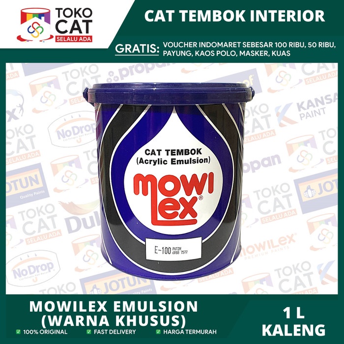MOWILEX EMULSION CAT TEMBOK INTERIOR 1 L WARNA KHUSUS