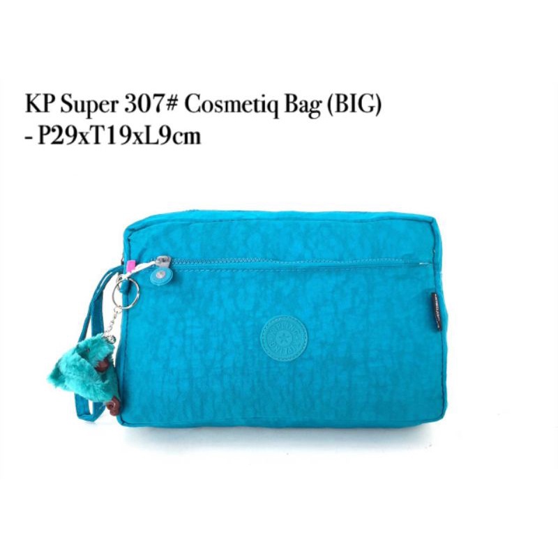 Pouch kosmetik kipling 307 Big /cosmetic bag super free gantungan