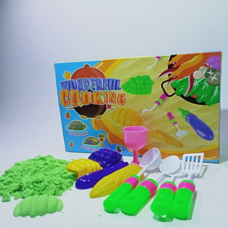 SH1086 - Mainan Pasir Kinetic Sand Cetakan Wonderful Cooking SH 1086