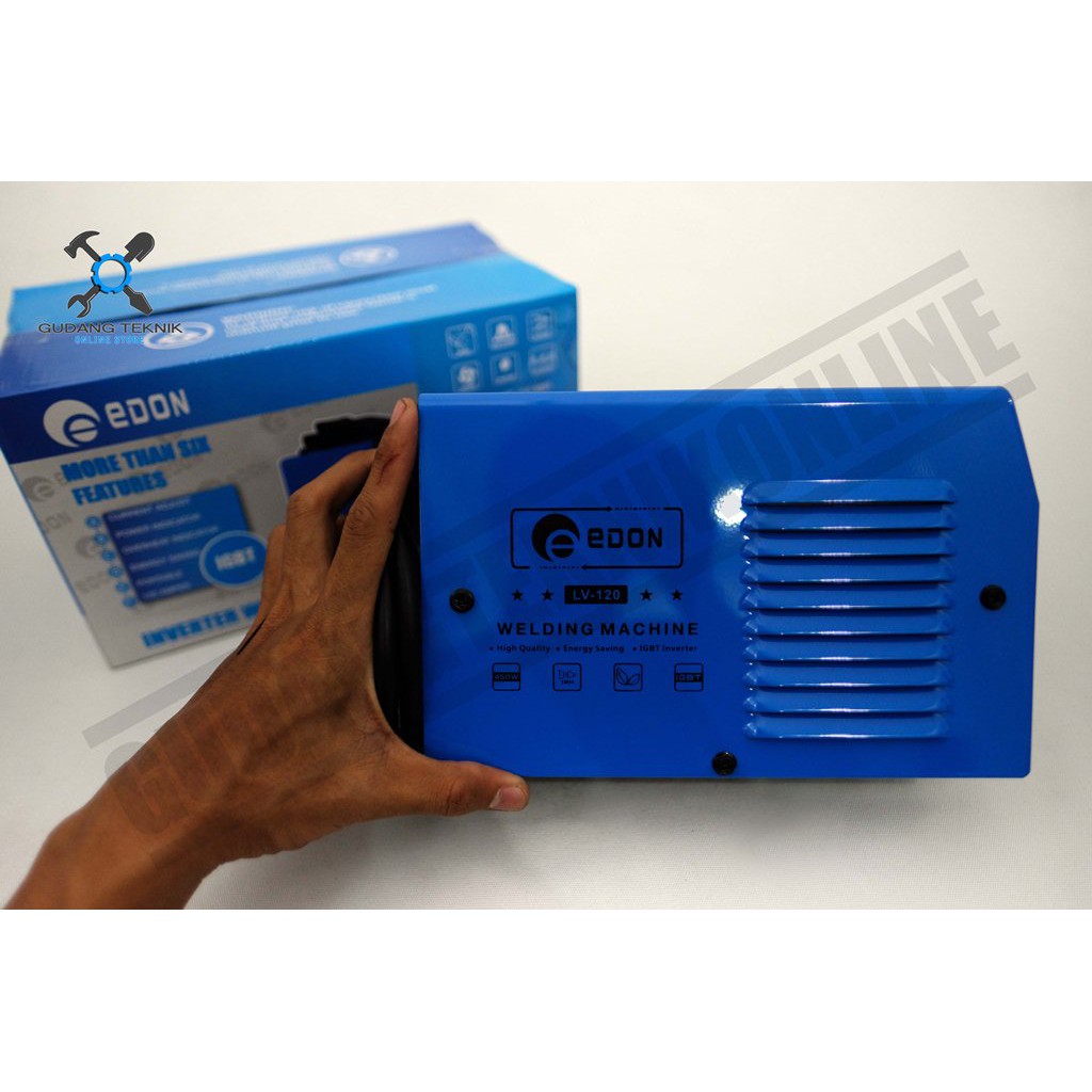 Mesin Las Listrik EDON LV120 450W++ / Mesin Inverter Trafo Travo Las 120A 120 Welding EDON