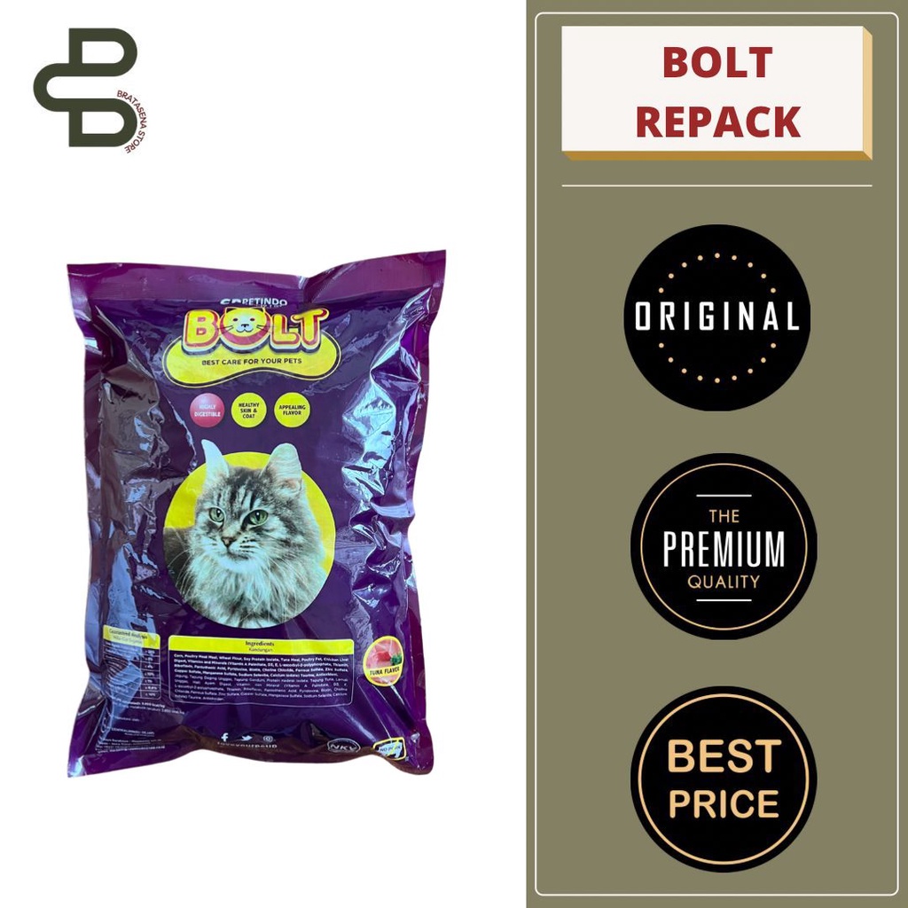 BOLT CAT FOOD / MAKANAN KUCING 1KG