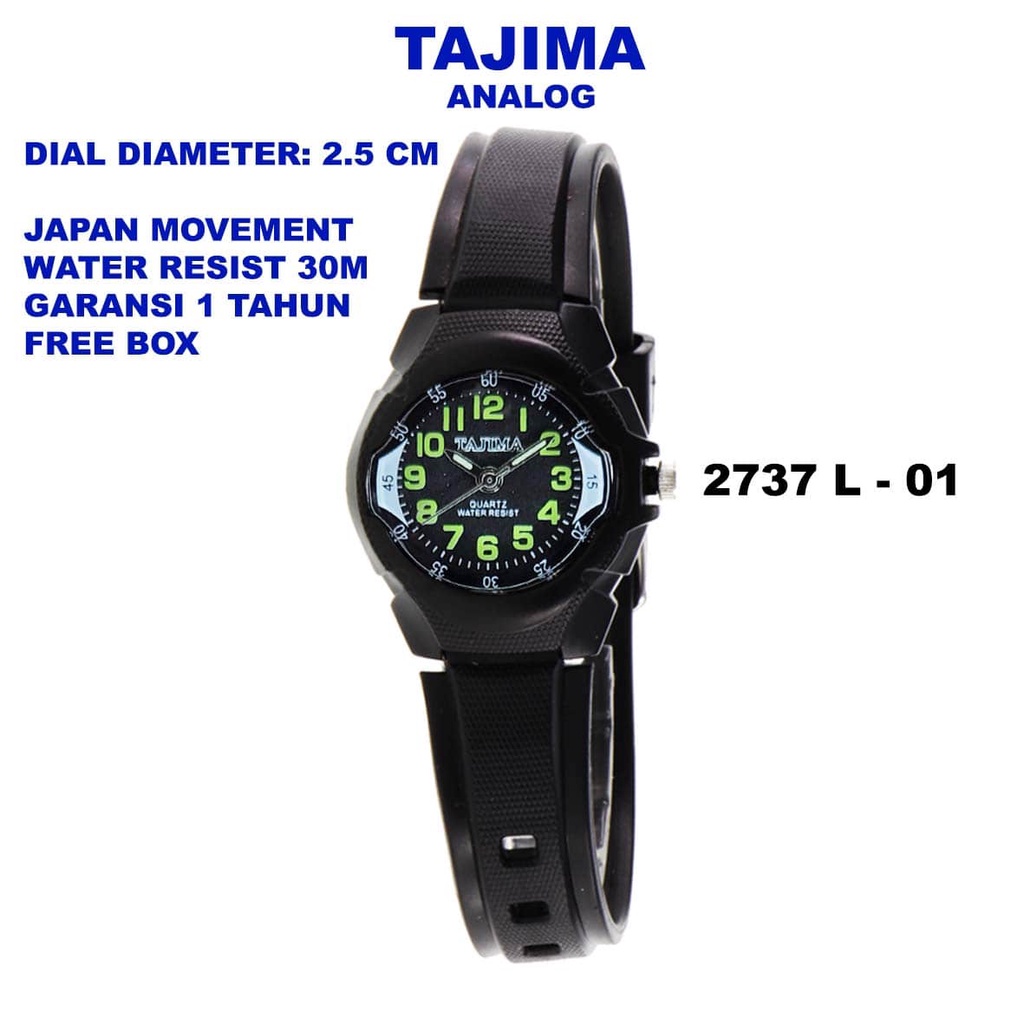 TAJIMA Jam Tangan Wanita Tajima Sports Original 2737 Garansi + Free BOX