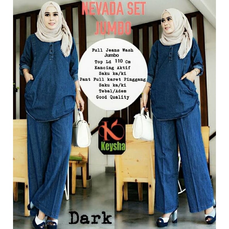 nevada set jumbo jeans original murah