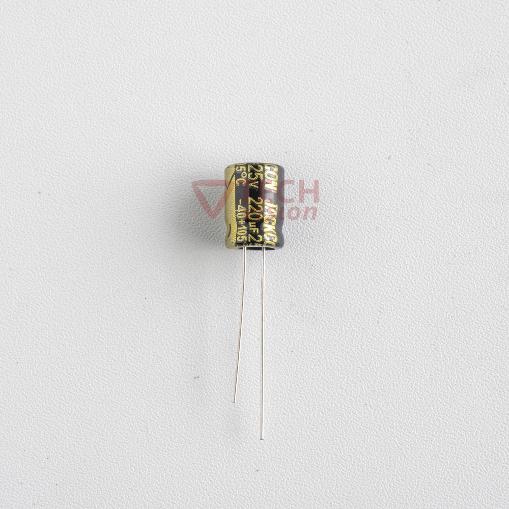[jackcon 10pcs] Kapasitor Elco 220uf - 25v 220uf25v 220uf/25v Capacitor