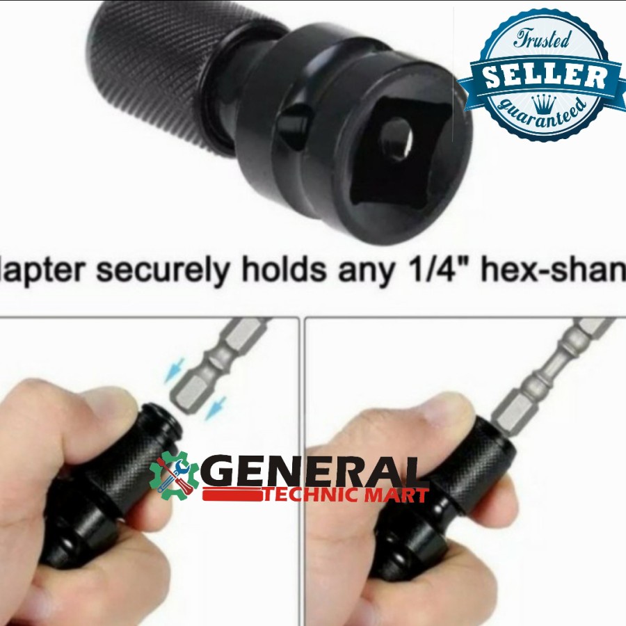 Adaptor Screwdriver Bitec sambungan impact wrench to screwdriver